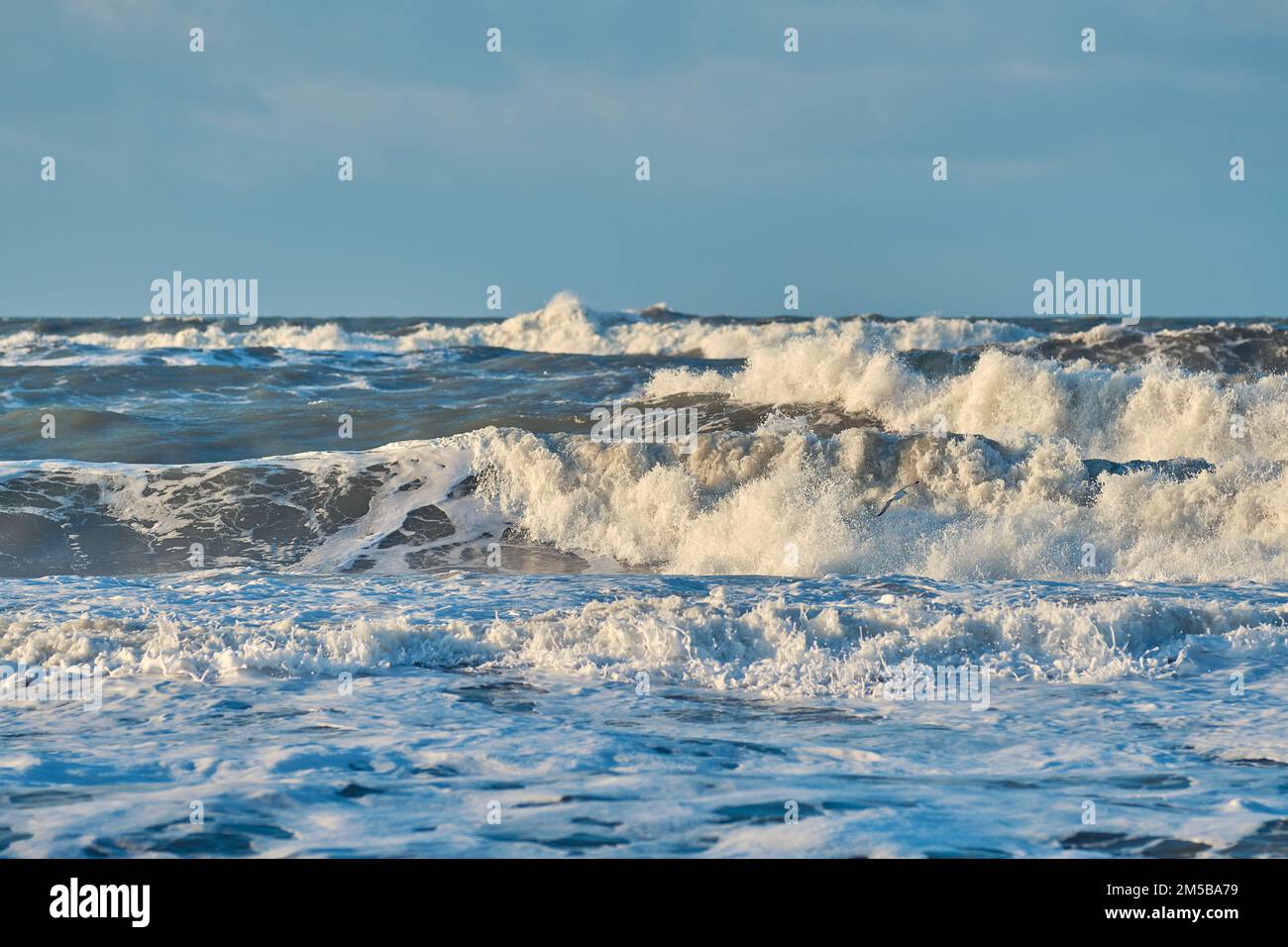 Tempesta costa in danimarca. Foto di alta qualità Foto Stock