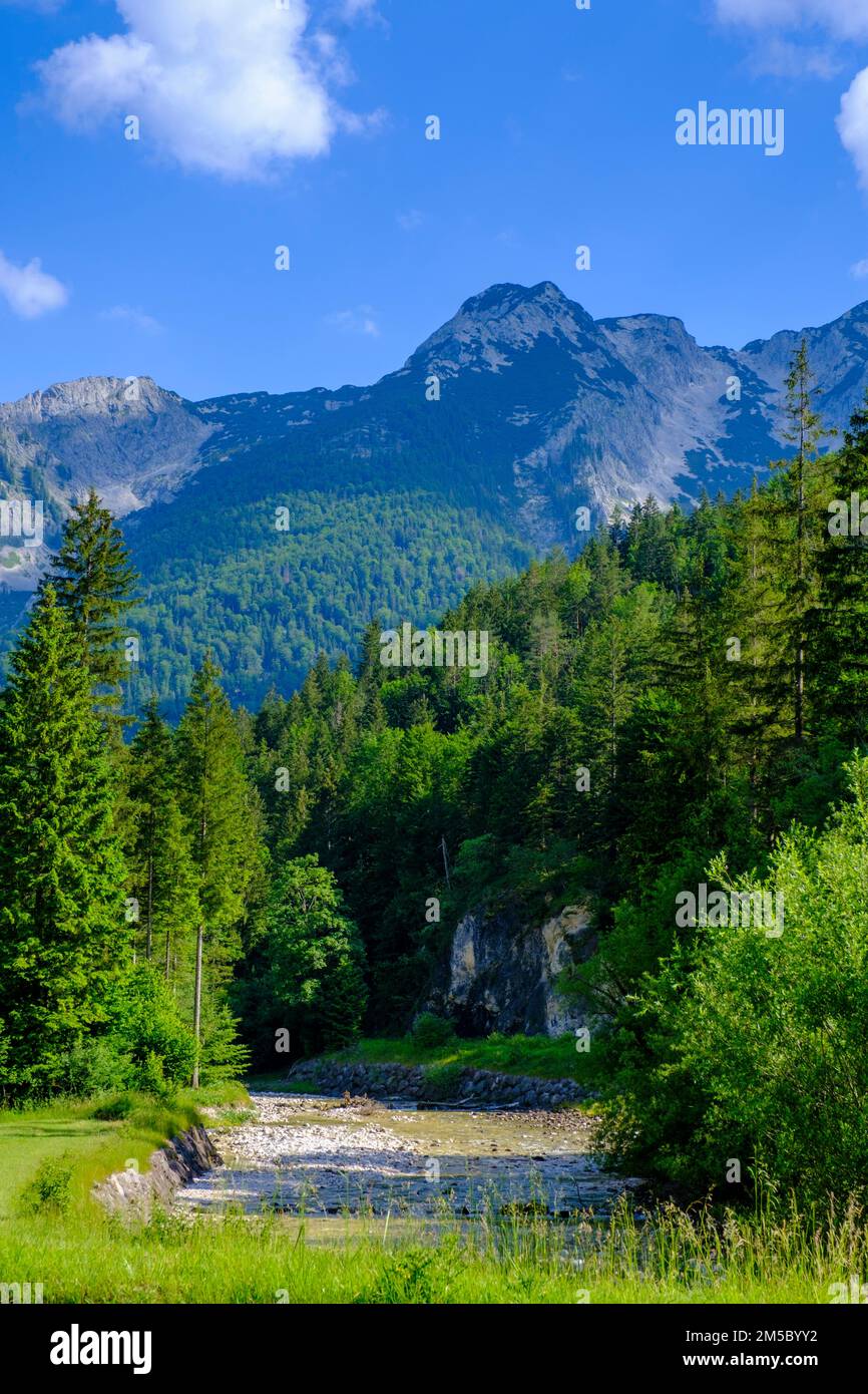 Hoellbach, Weissenbachstrasse, Salzkammergut, Austria superiore, Austria Foto Stock