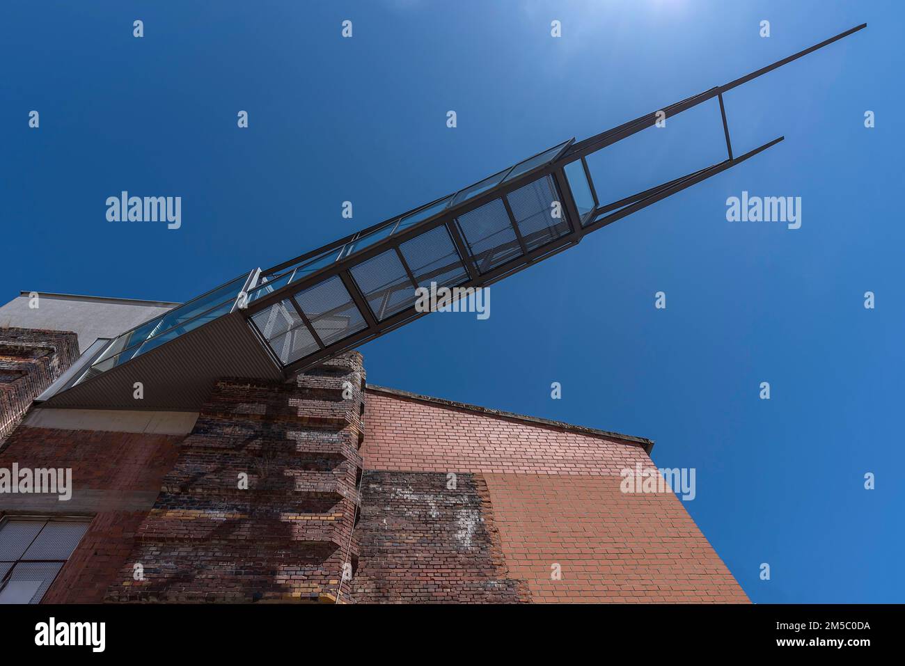 Parte della moderna conversione dell'ex Sala del Congresso Nazionale Socialista in un centro di documentazione, Norimberga, Franconia Centrale, Baviera Foto Stock
