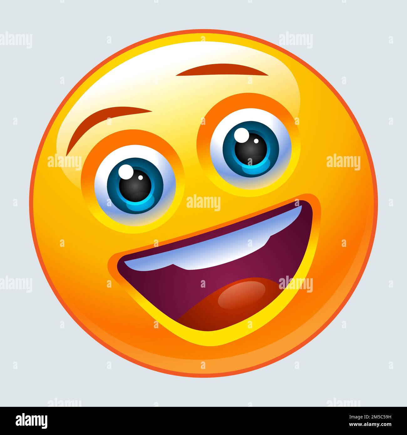 Emoticon che ride Immagini Vettoriali Stock - Alamy