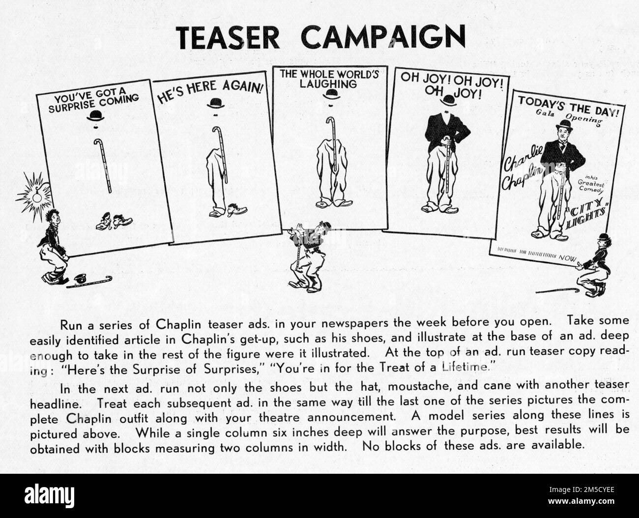 CHARLIE CHAPLIN come The Tramp in CITY LIGHTS 1931 scritto e diretto da CHARLES CHAPLIN silent commedia con musica di Charles Chaplin Productions / United Artists Foto Stock