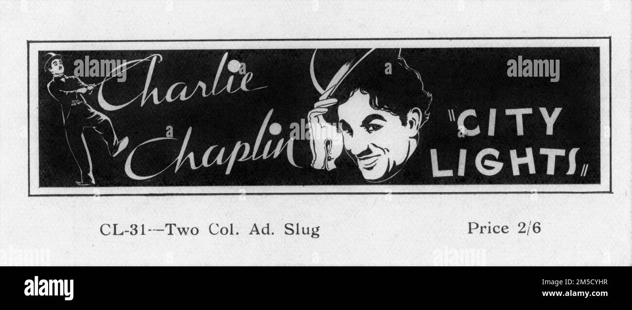 CHARLIE CHAPLIN come The Tramp in CITY LIGHTS 1931 scritto e diretto da CHARLES CHAPLIN silent commedia con musica di Charles Chaplin Productions / United Artists Foto Stock