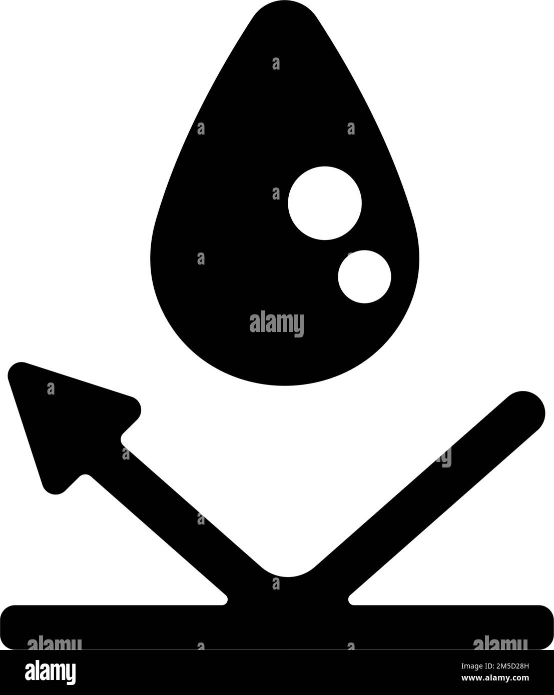 Immagine dell'icona vettoriale impermeabile ( protezione dall'acqua ) Illustrazione Vettoriale