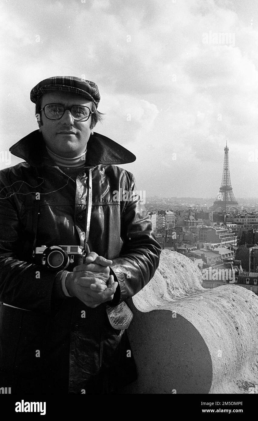 Il fotogiornalista argentino Eduardo Comesaña visita Parigi, Francia, 1978 Foto Stock