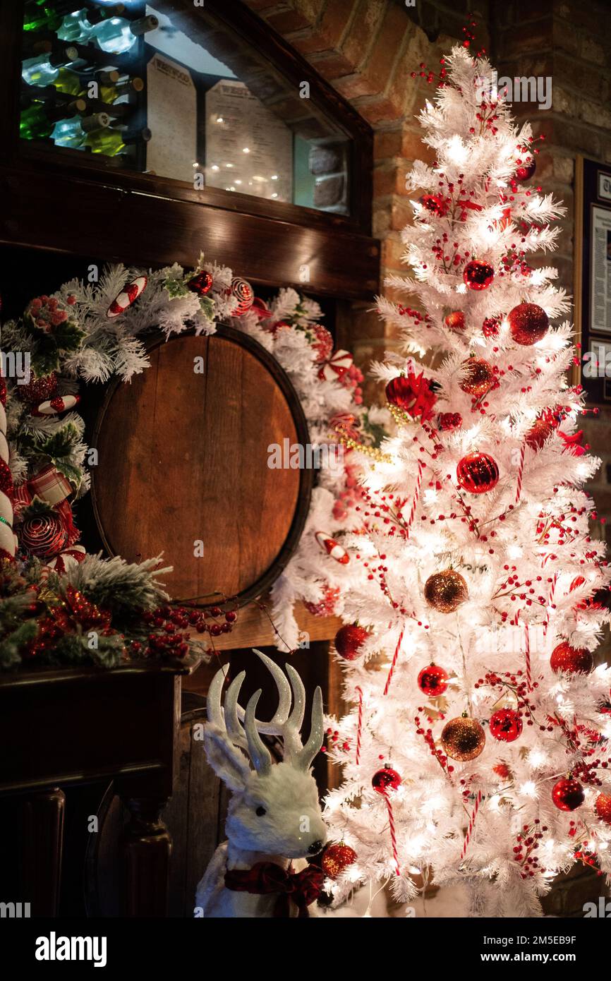 Arredamento interno di Natale Foto Stock