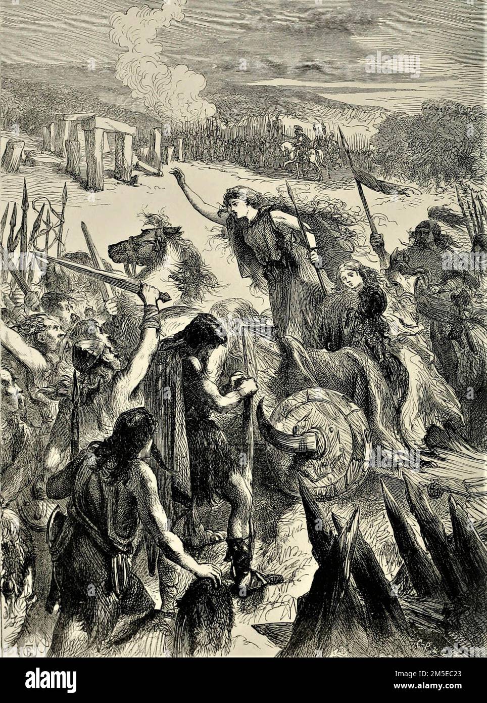 Boudica era regina della tribù inglese degli inceni Foto Stock