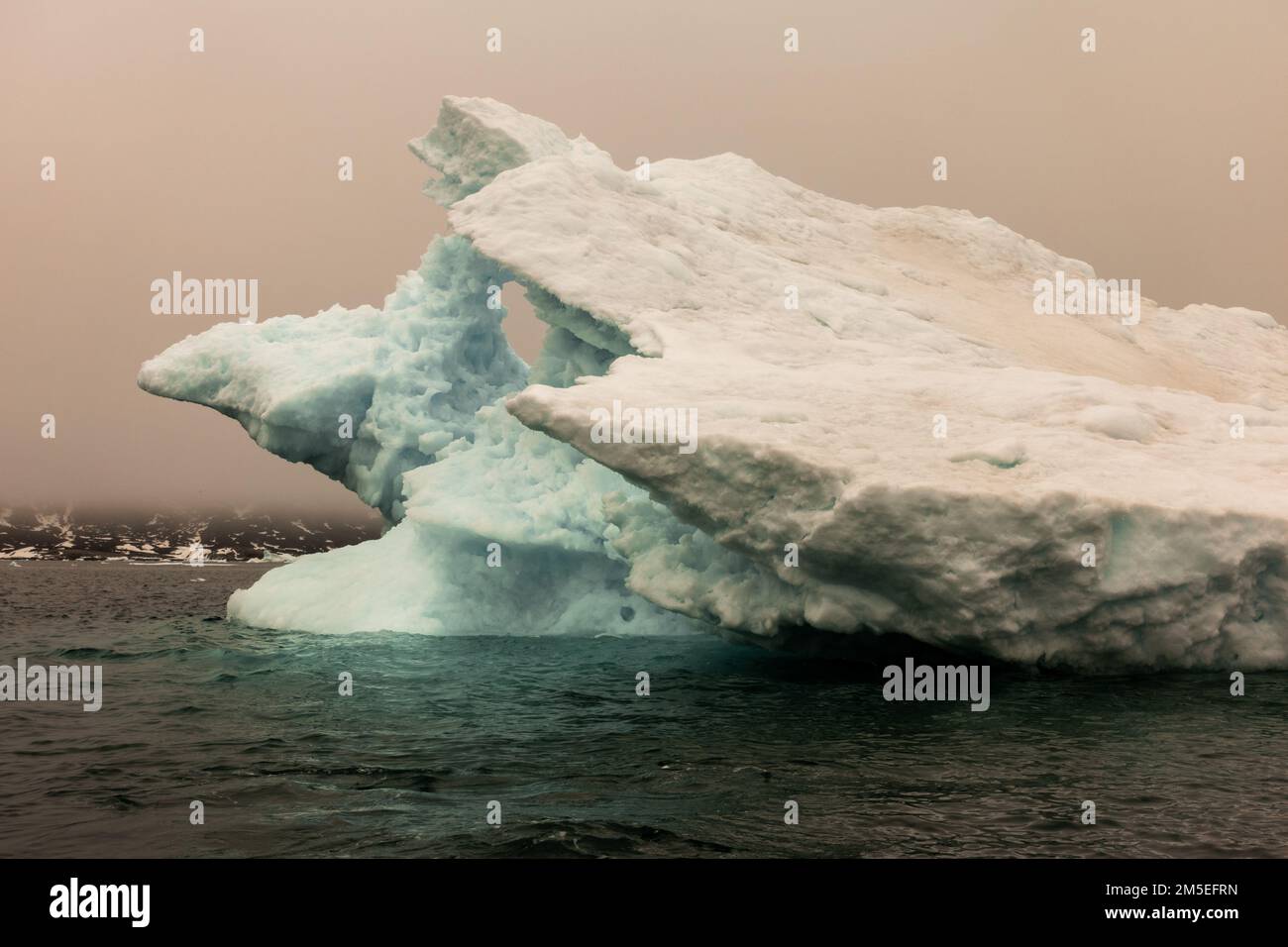Acqua dolce Iceberg al largo della costa della Groenlandia Foto Stock