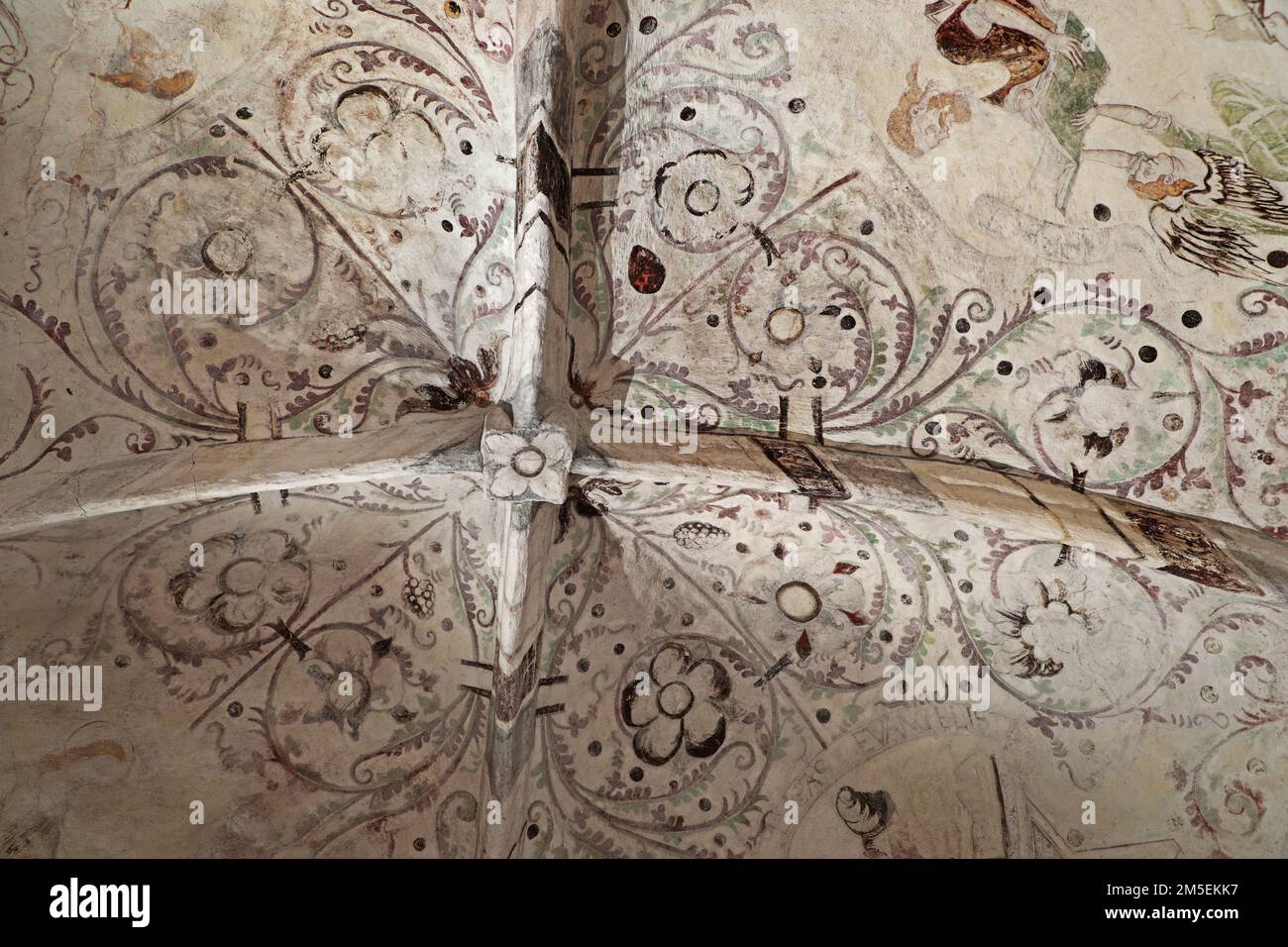 Sancta Birgitta Klostermuseum, Birgittas bönekammare, Vadstena, Svezia. Foto Stock