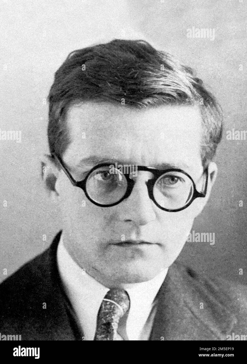 Shostakovich. Ritratto del compositore e pianista russo Dmitri Dmitriyevich Shostakovich (1906-1975), prima del 1941 Foto Stock