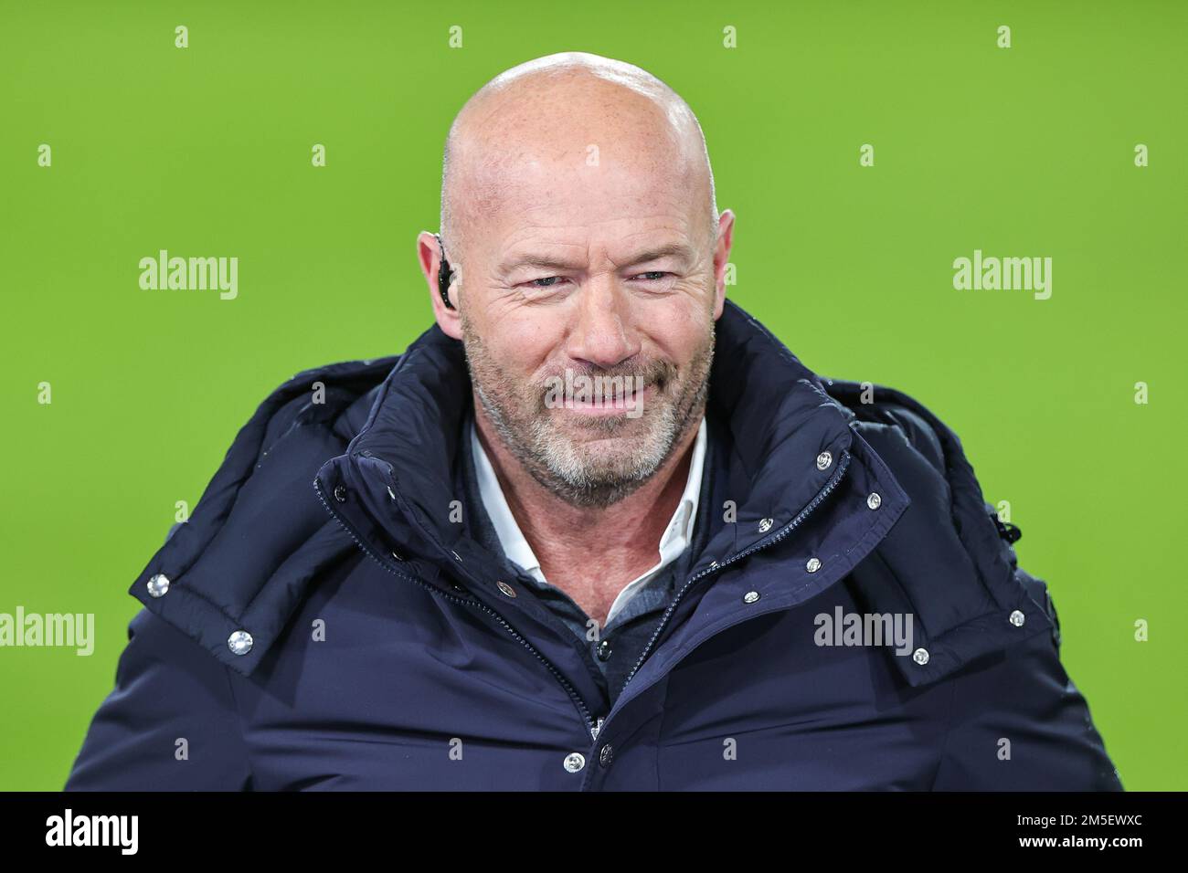 Alan Shearer partecipa alla partita della Premier League Leeds United vs Manchester City a Elland Road, Leeds, Regno Unito, 28th dicembre 2022 (Foto di Mark Cosgrove/News Images) Foto Stock