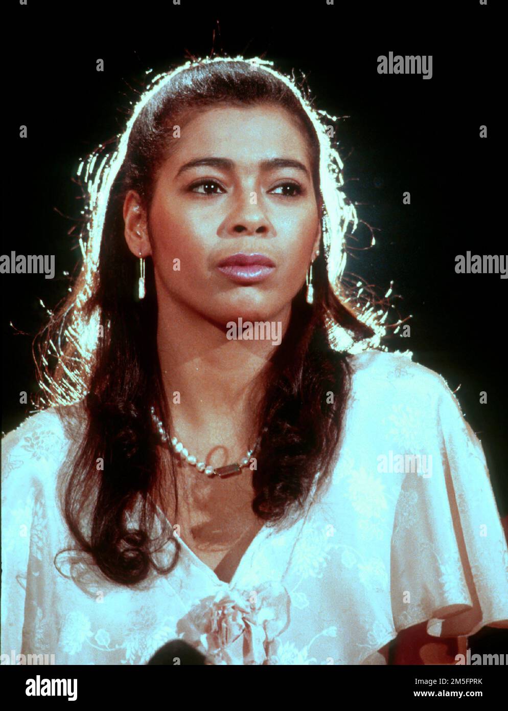 Irene Cara sul programma televisivo 'Solid Gold' nel 1983 Credit: Ron Wolfson / MediaPunch Foto Stock