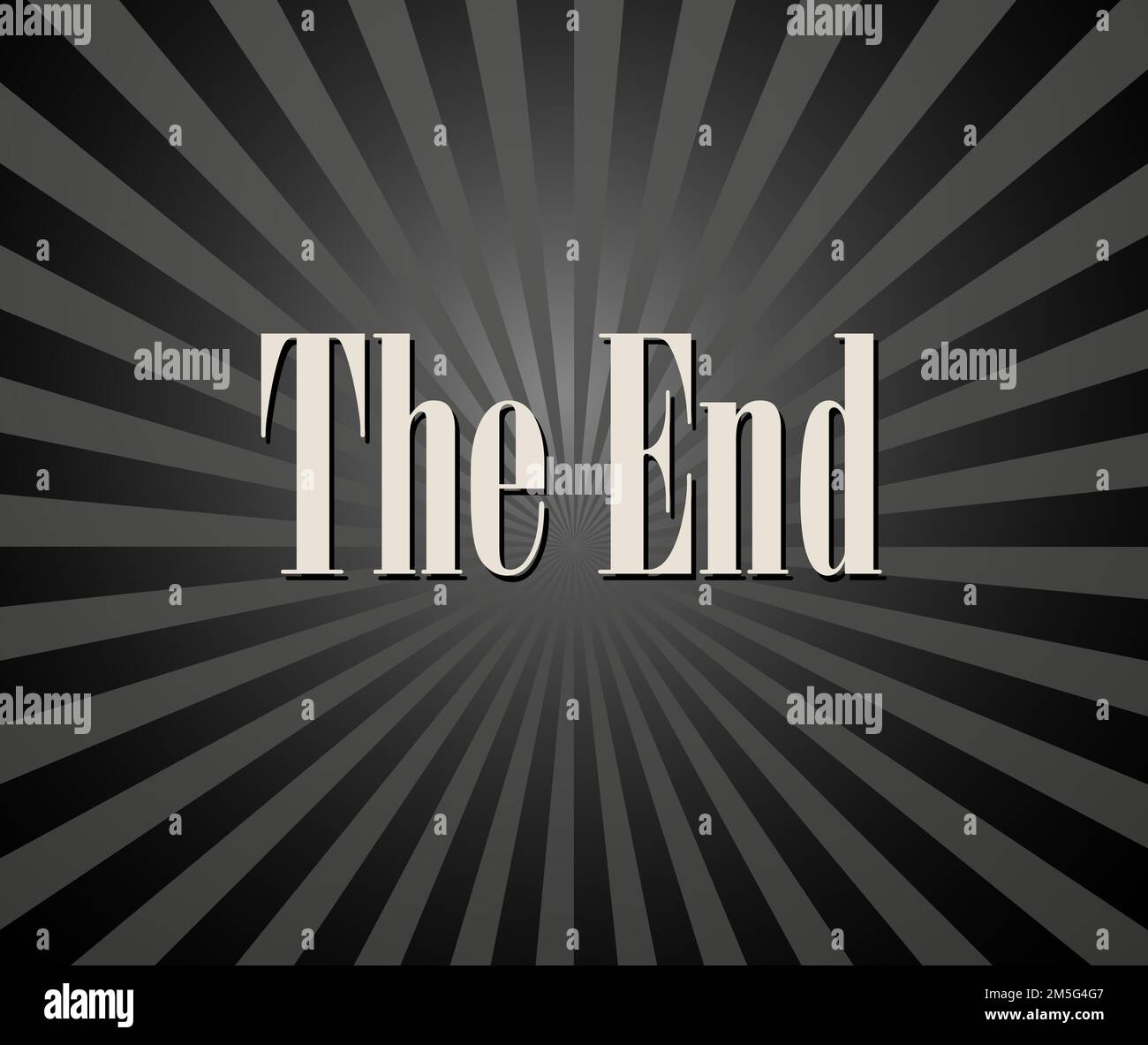 Schermata vettore finale filmato Illustrazione Vettoriale