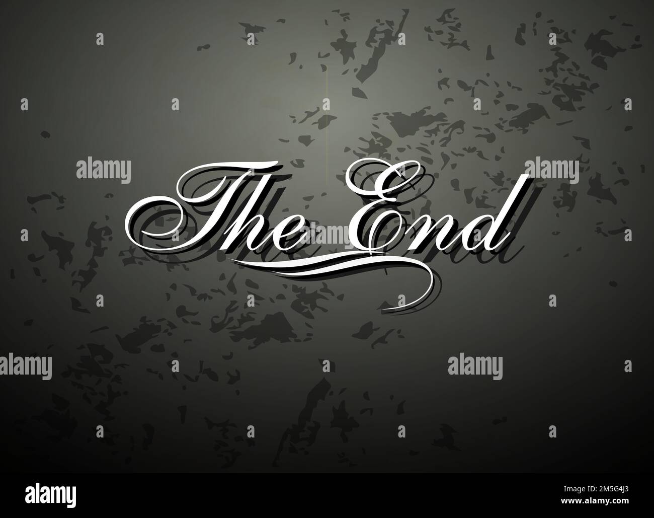 Schermata vettore finale filmato Illustrazione Vettoriale