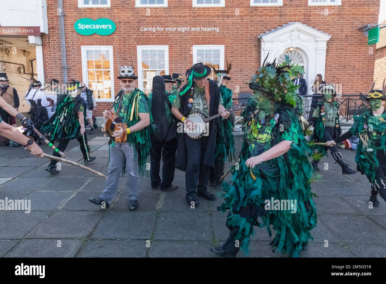 Inghilterra, Kent, Tenterden, Tenterden Annual Folk Festival, Morris ballerini Foto Stock