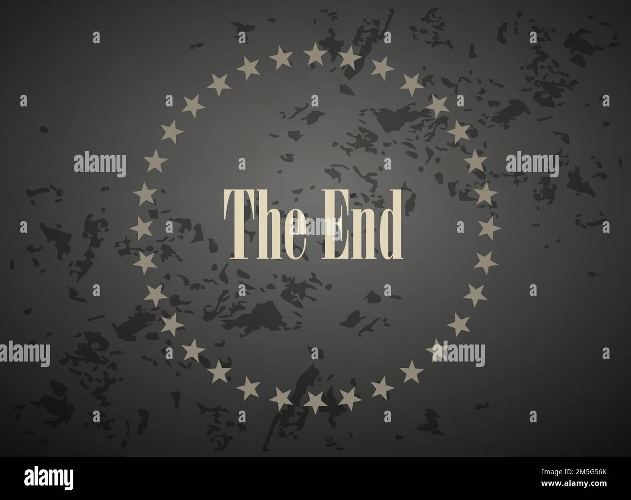 Schermata vettore finale filmato Illustrazione Vettoriale