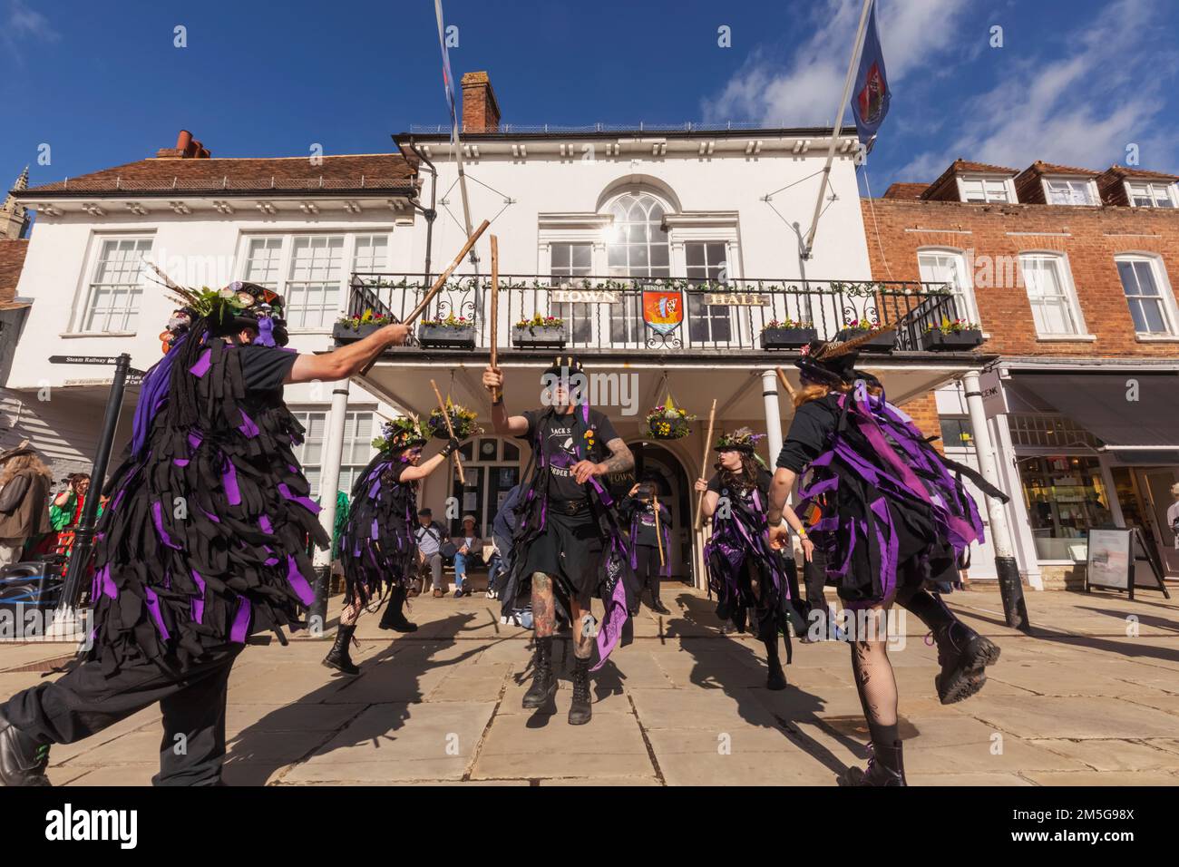 Inghilterra, Kent, Tenterden, Tenterden Annual Folk Festival, Morris ballerini Foto Stock