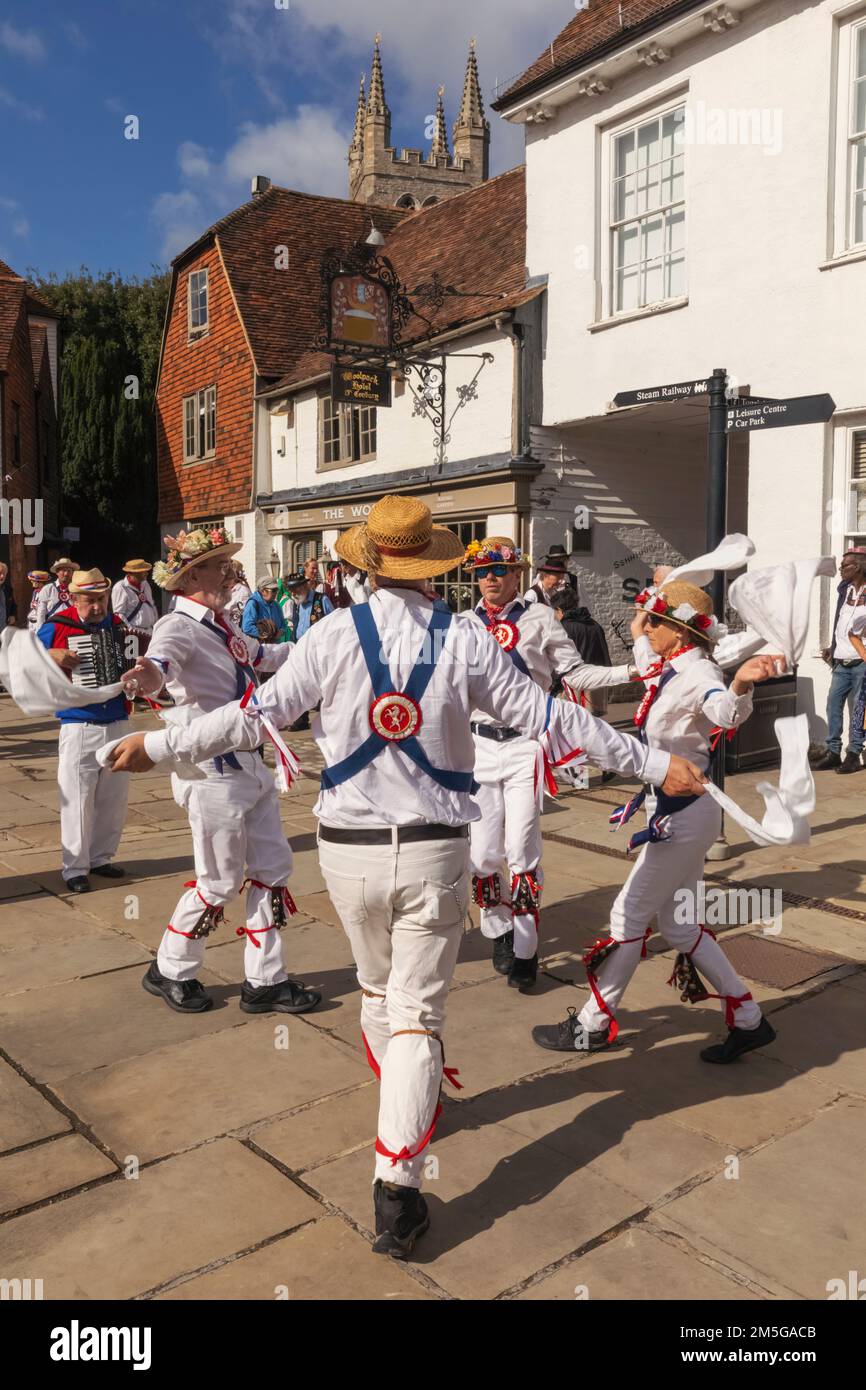 Inghilterra, Kent, Tenterden, Tenterden Annual Folk Festival, Morris ballerini Foto Stock