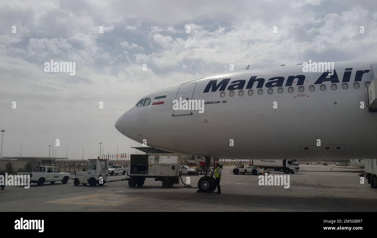 Mahan Air Airplane Foto Stock