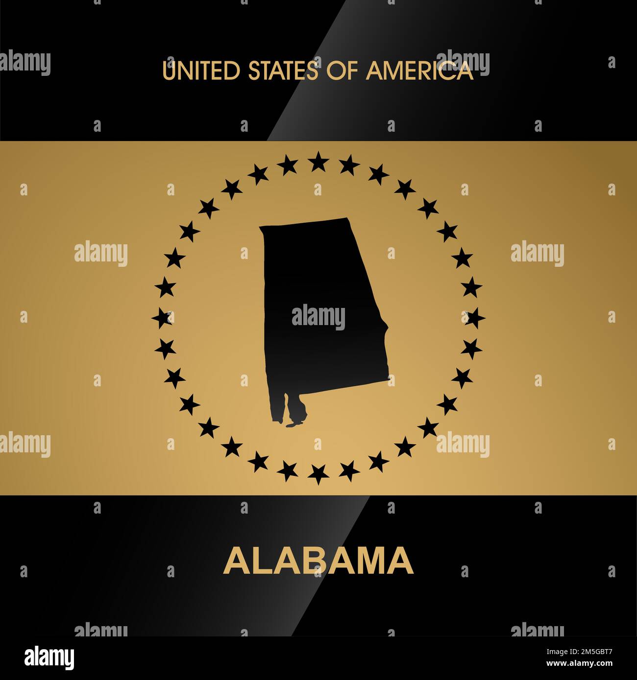Alabama mappa di sfondo vettoriale Illustrazione Vettoriale