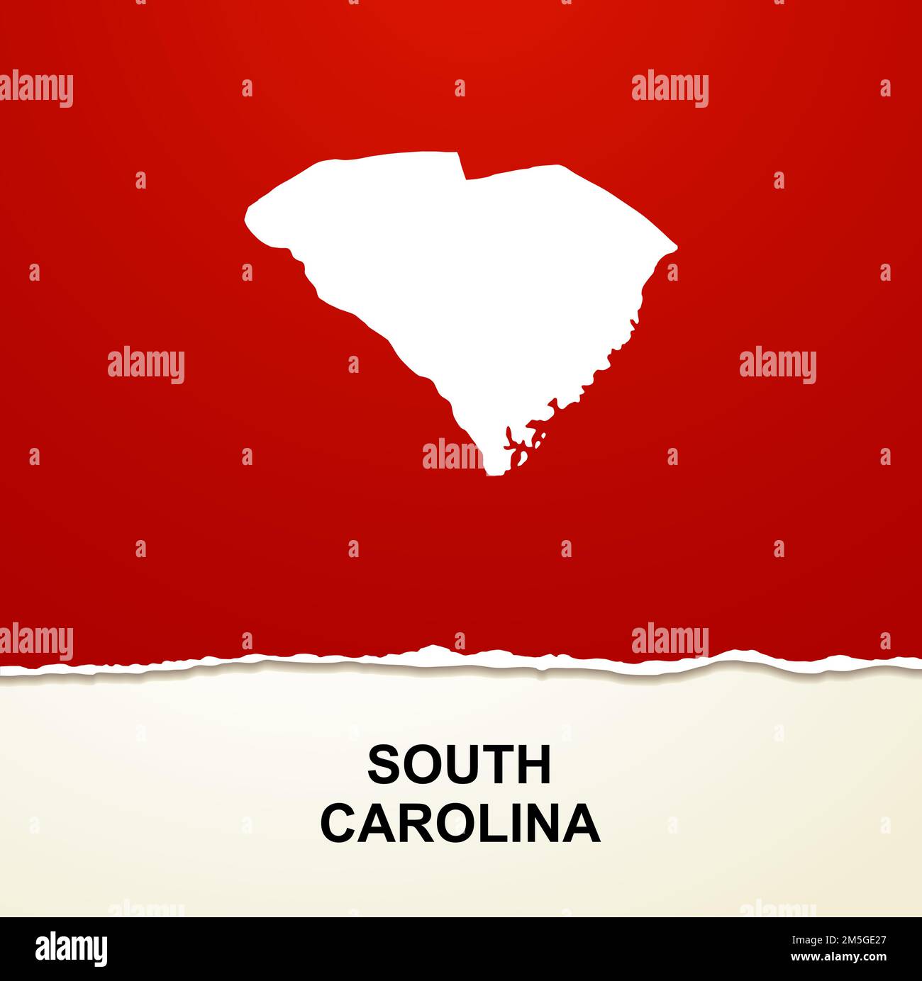 Vector La Mappa Di Esagono Dello Stato Della Carolina Del Sud Su Un Fondo Bianco Image93617578