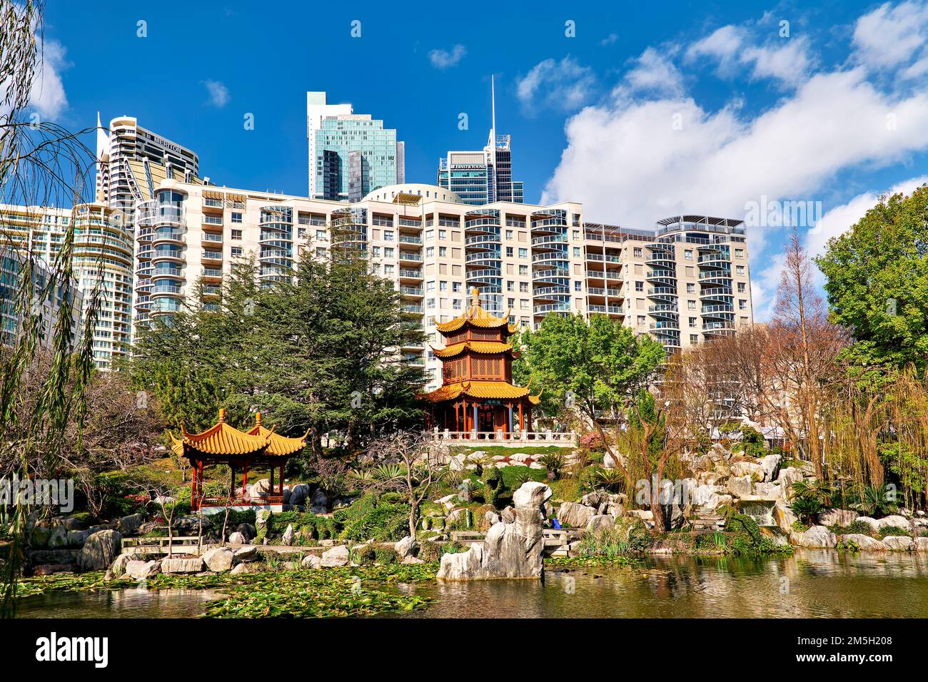 Sydney. Nuovo Galles del Sud. Australia. Il Giardino Cinese dell'amicizia Foto Stock