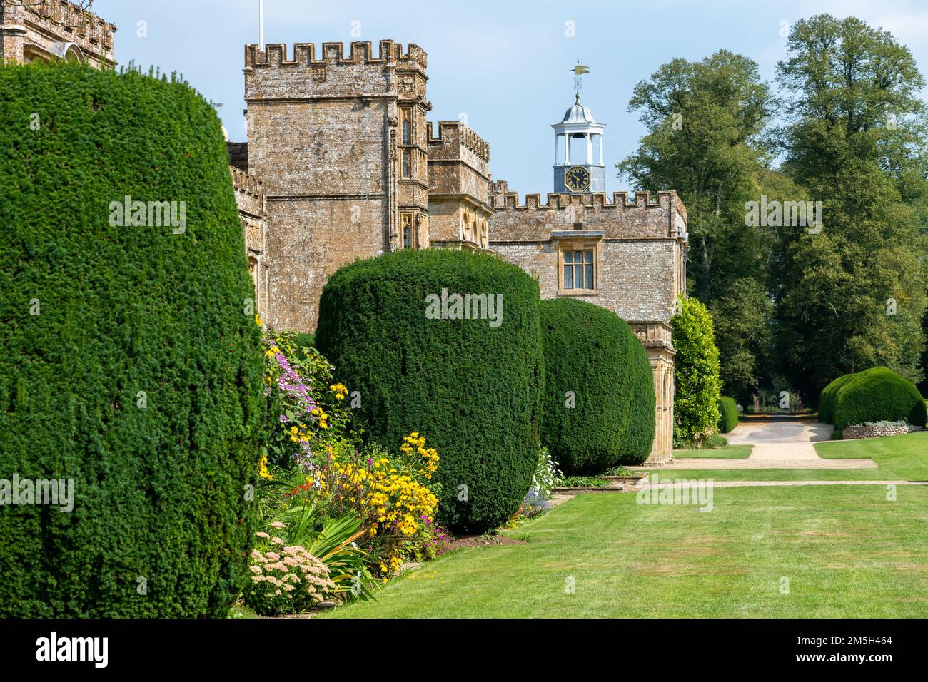 Chard.Somerset.United Kingdom.September 4th 2021.View of Forde Abbey in Somerset Foto Stock