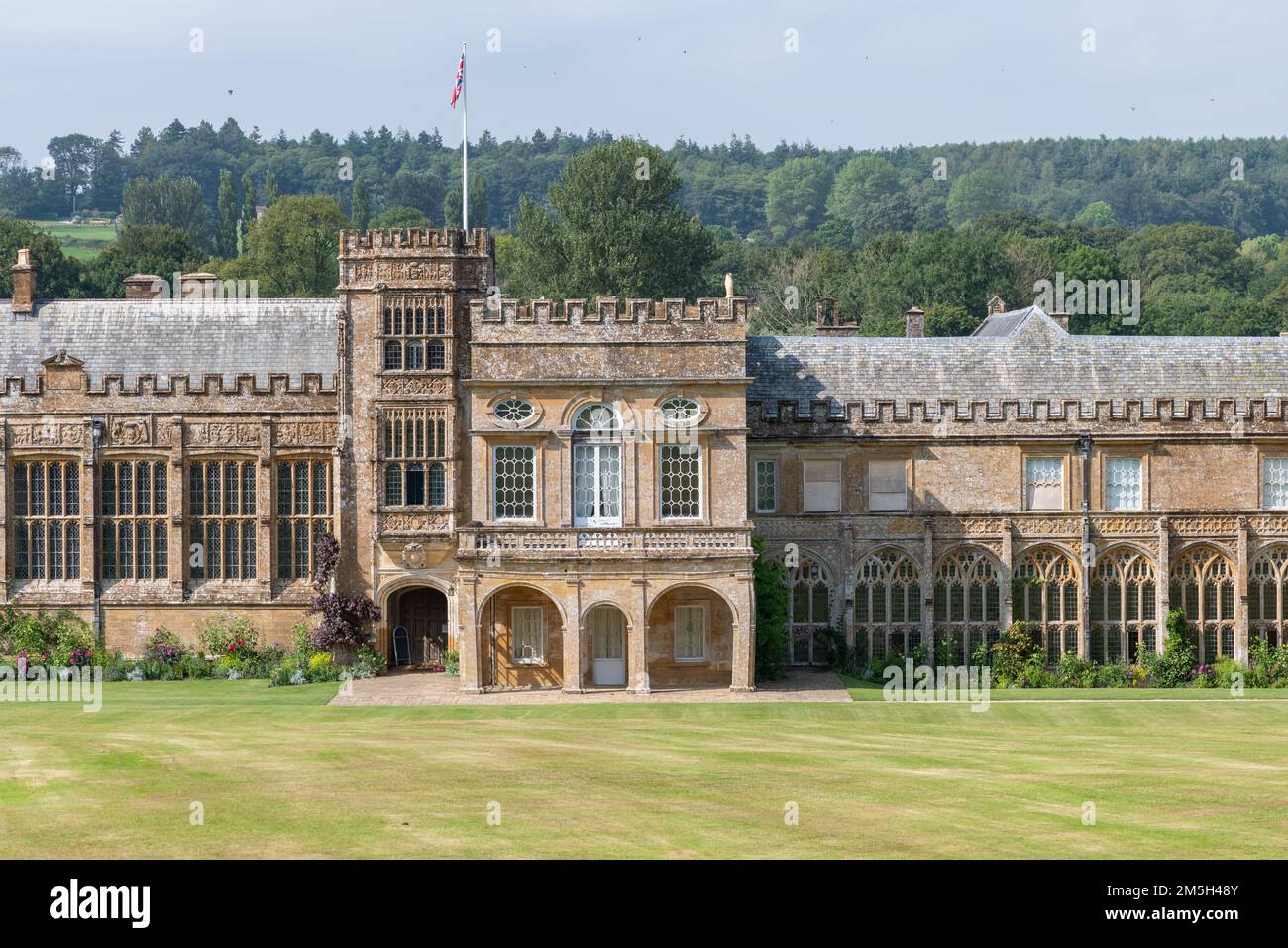 Chard.Somerset.United Kingdom.September 4th 2021.View of Forde Abbey in Somerset Foto Stock