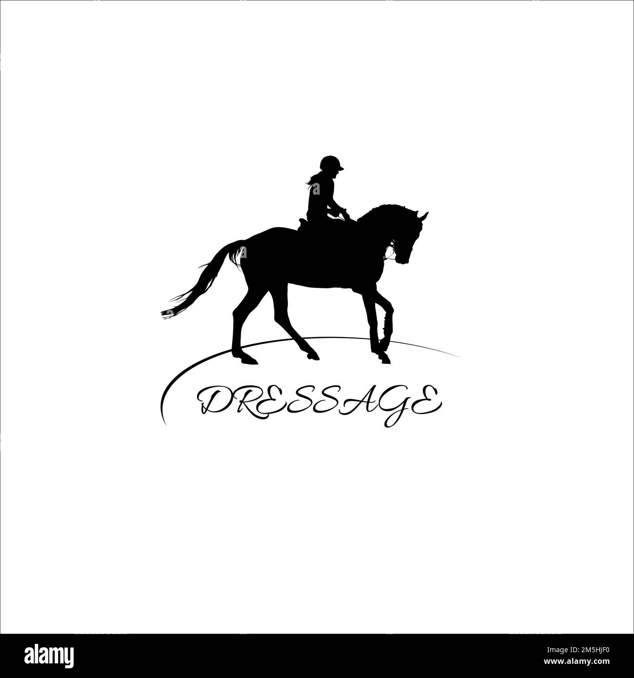 Elemento logo cavallo, icona vettoriale, sport simbolico Illustrazione Vettoriale