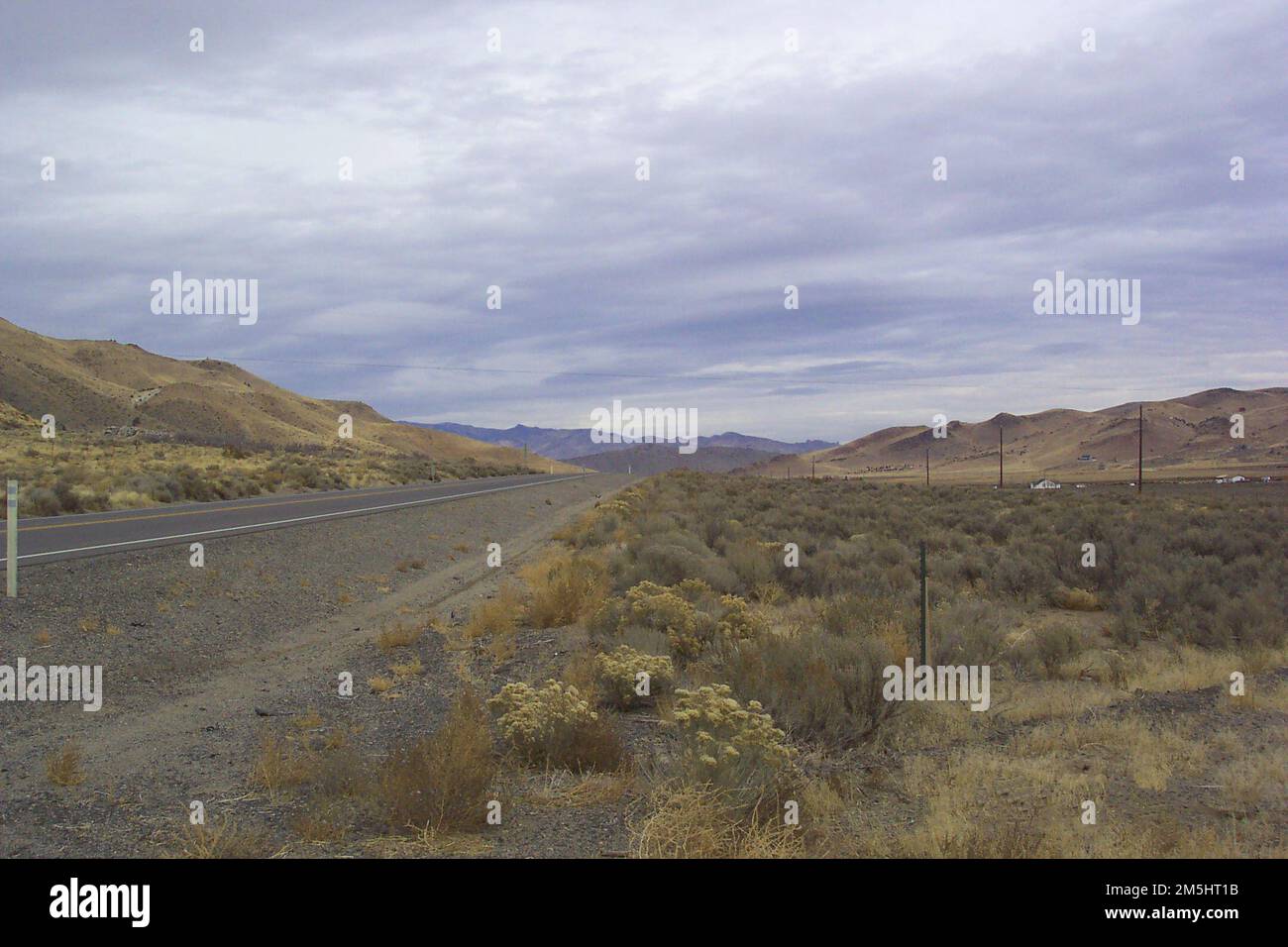 Pyramid Lake Scenic Byway - il pittoresco deserto. La parte occidentale della Byway attraversa alcune delle splendide campagne del Nevada. Località: Nevada (39,900° N 119,567° W) Foto Stock