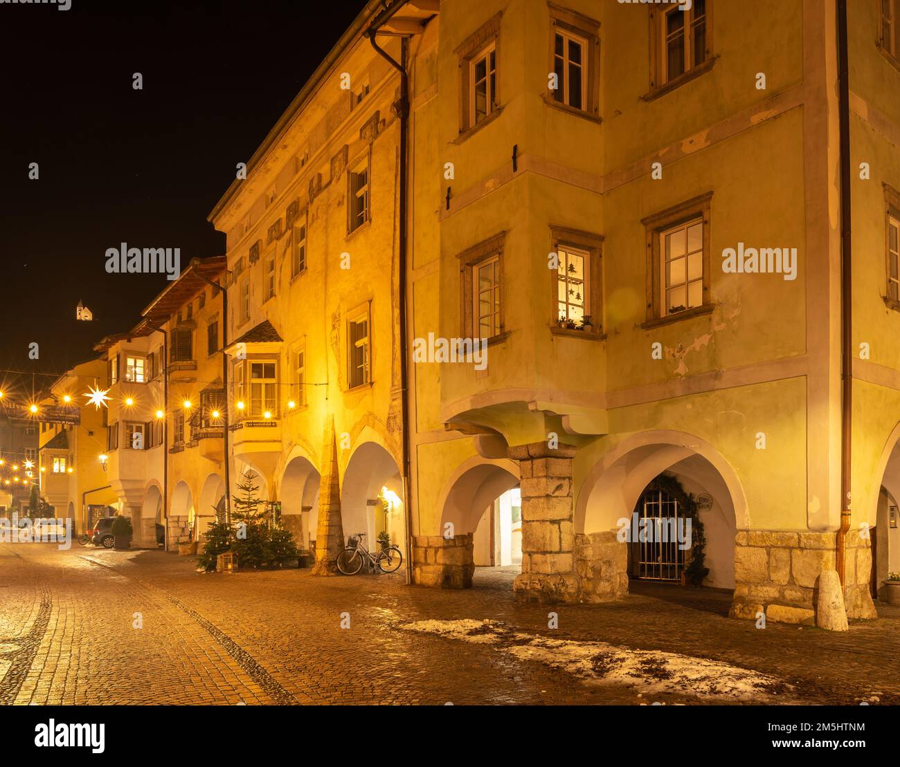 Egna in Alto Adige (Neumarkt): Il famoso centro storico durante la festa di Natale, provincia di Bolzano, Trentino Alto Adige - Italia settentrionale, Europa- Foto Stock