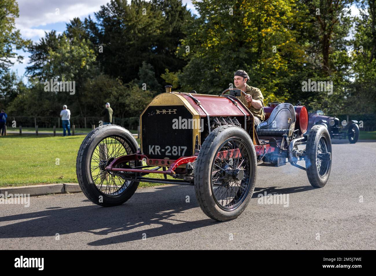 1911 Curtiss KRIT Speedster ‘KR 2817’ al Race Day Airshow tenutosi a Shuttleworth il 2nd ottobre 2022 Foto Stock