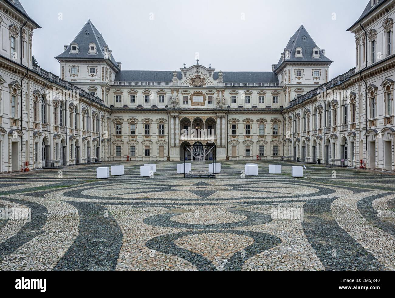 Castello Valentino, Torino-Italia - Piemonte, Italia, Europa: L'edificio centrale della facoltà di architettura dell'Università Politecnica di Torino Foto Stock