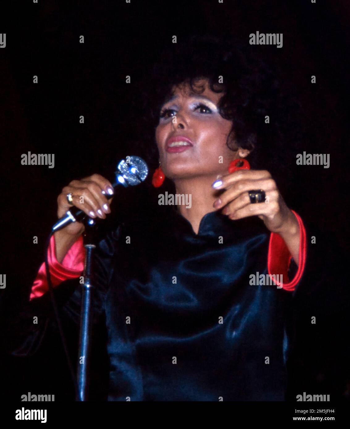 Lena Horne. Ritratto dell'attrice e cantante americana, Lena Mary Calhoun Horne (1917-2010), foto di Bernard Gotfryd, 1972 Foto Stock