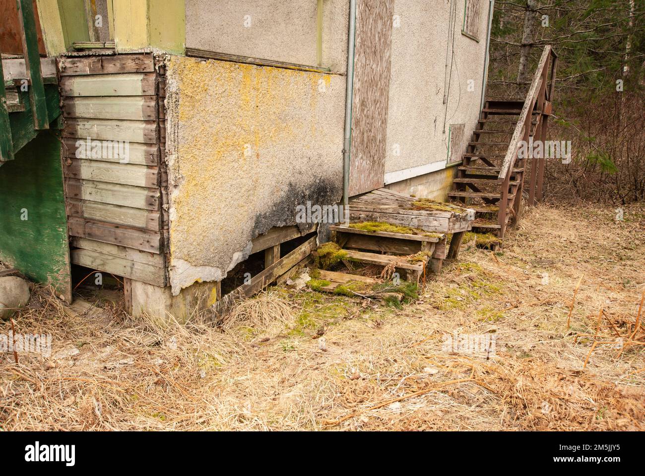 Highline case a North Bend, British Columbia, Canada Foto Stock