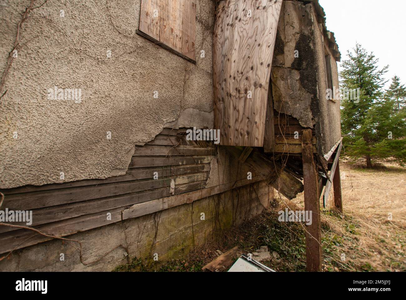 Highline case a North Bend, British Columbia, Canada Foto Stock