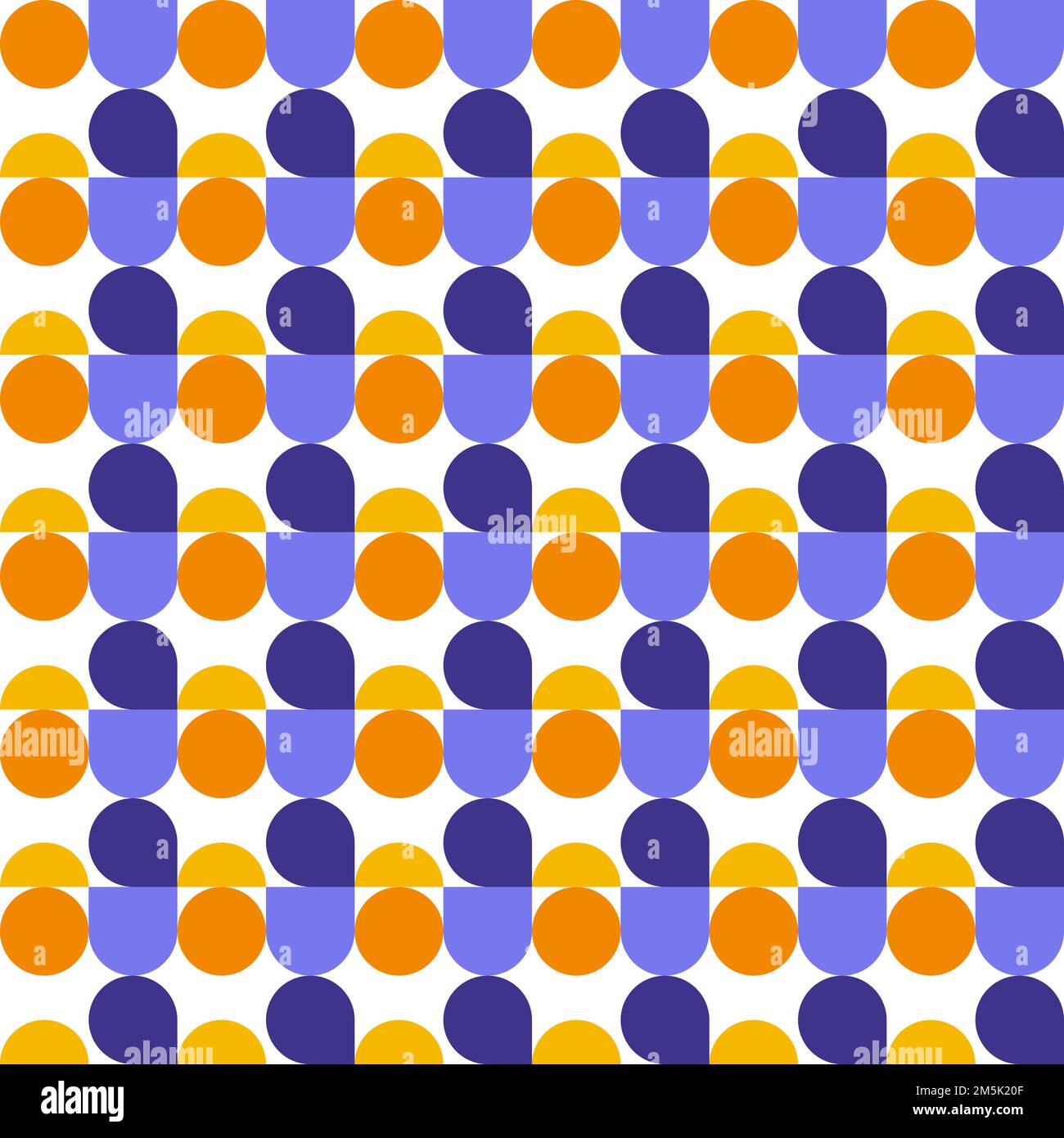 Illustrazione astratta con motivi geometrici colorati Foto Stock