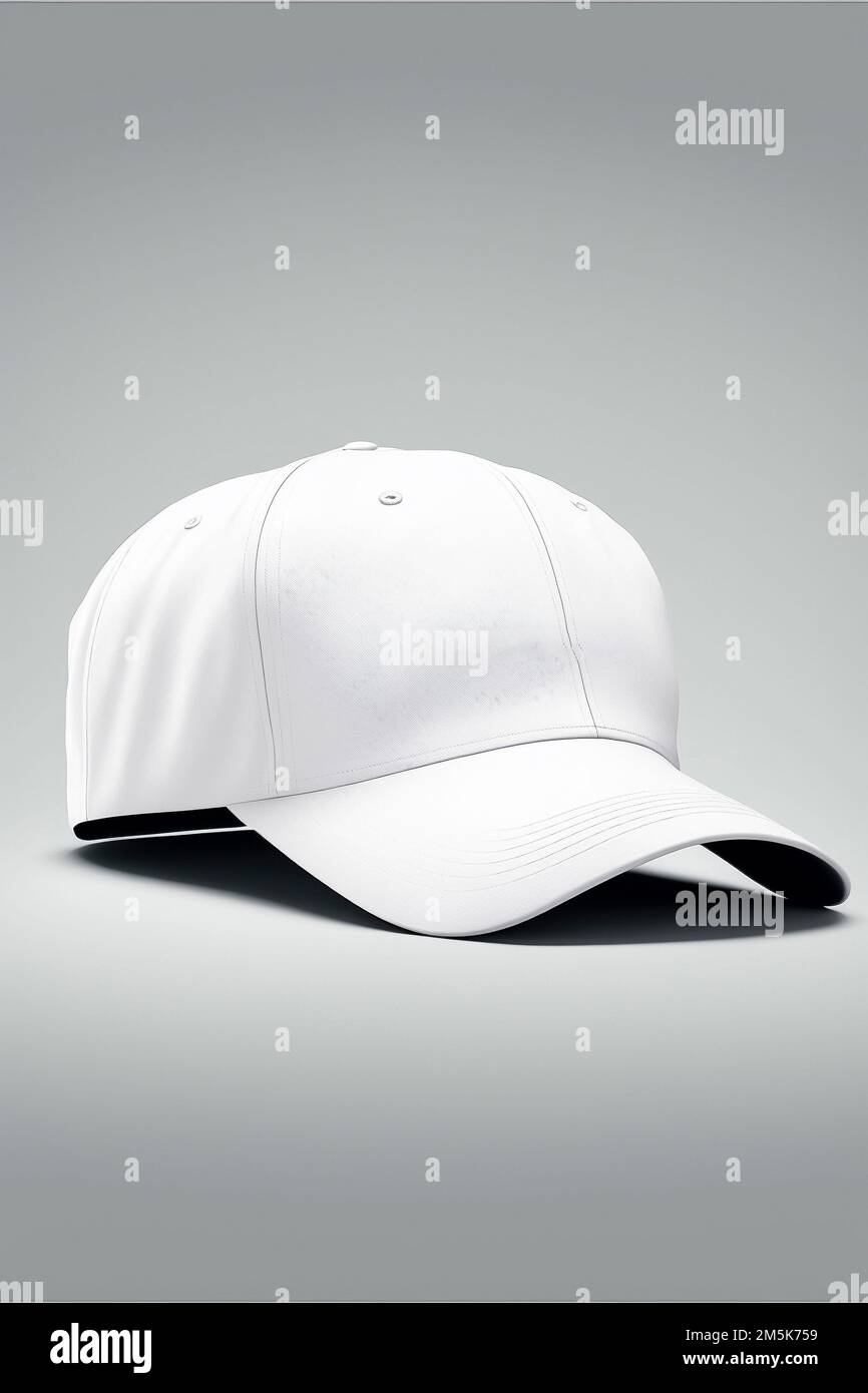 Modello mockup per berretto da baseball vuoto per il branding su bianco  Foto stock - Alamy
