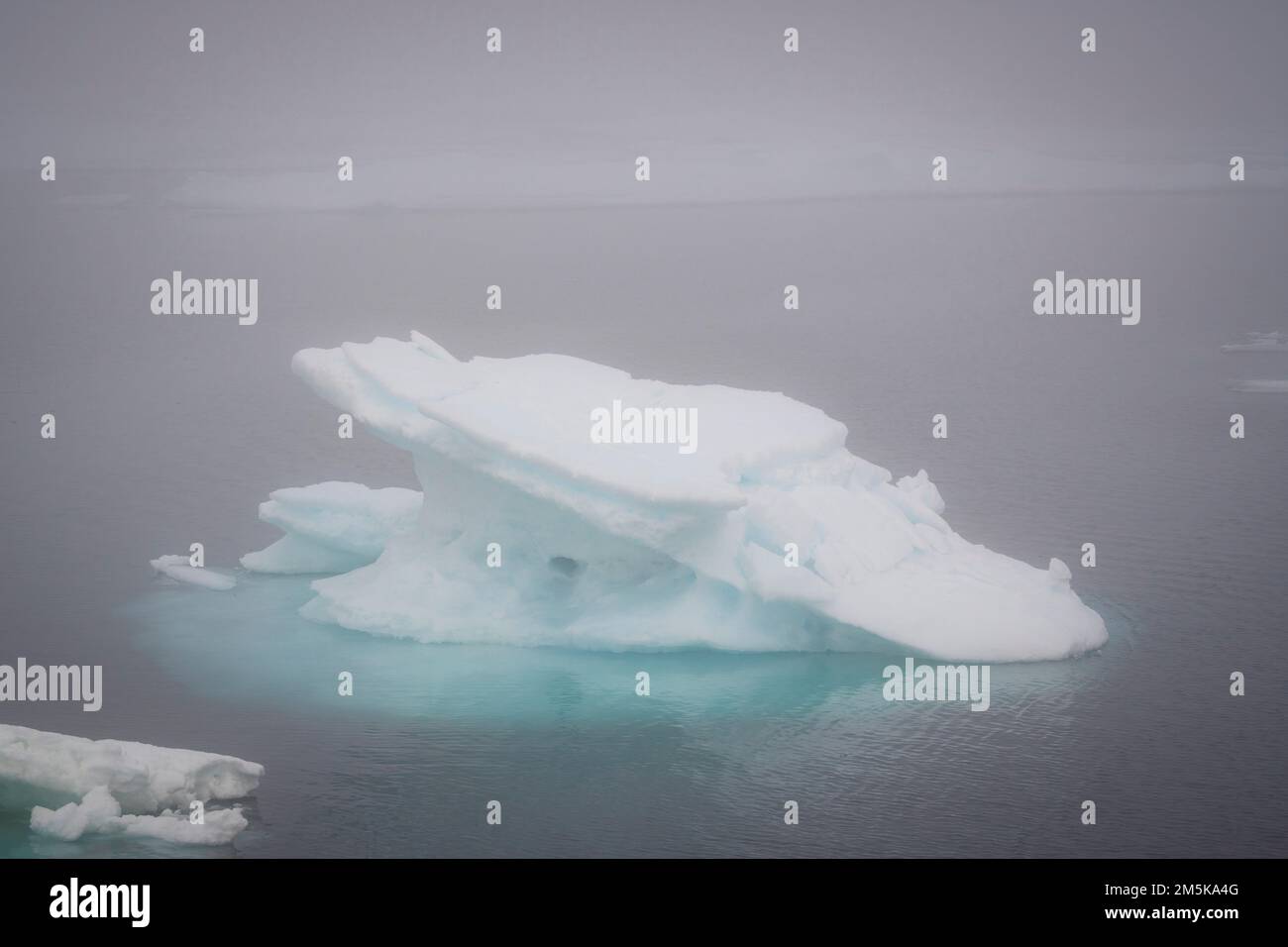 Ghiaccio marino sparso nel nord del Canada. Foto Stock