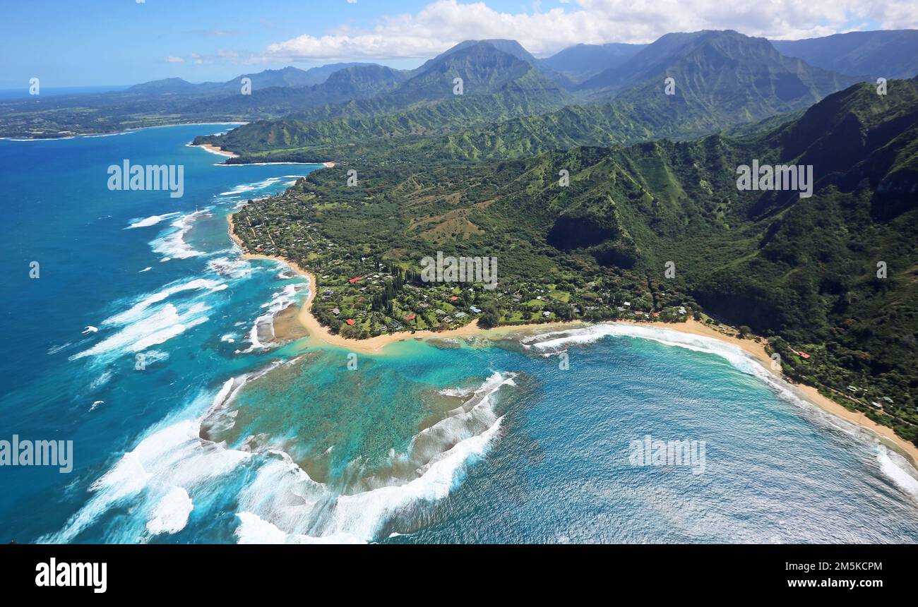 Spiagge della costa nord - Kauai Foto Stock