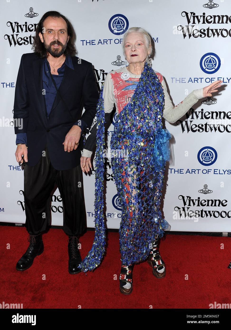 La pionieristica designer di moda Dame Vivienne Westwood è morta a 81peacefully anni circondata dalla sua famiglia a Londra, Inghilterra, il 29 dicembre 2022. 9 gennaio 2016 Culver City, CA. Vivienne Westwood, Andreas Kronthaler Art of Elysium's 9th Annual Heaven Gala held at 3LABS © LuMarPHOTO / AFF-USA.COM Foto Stock