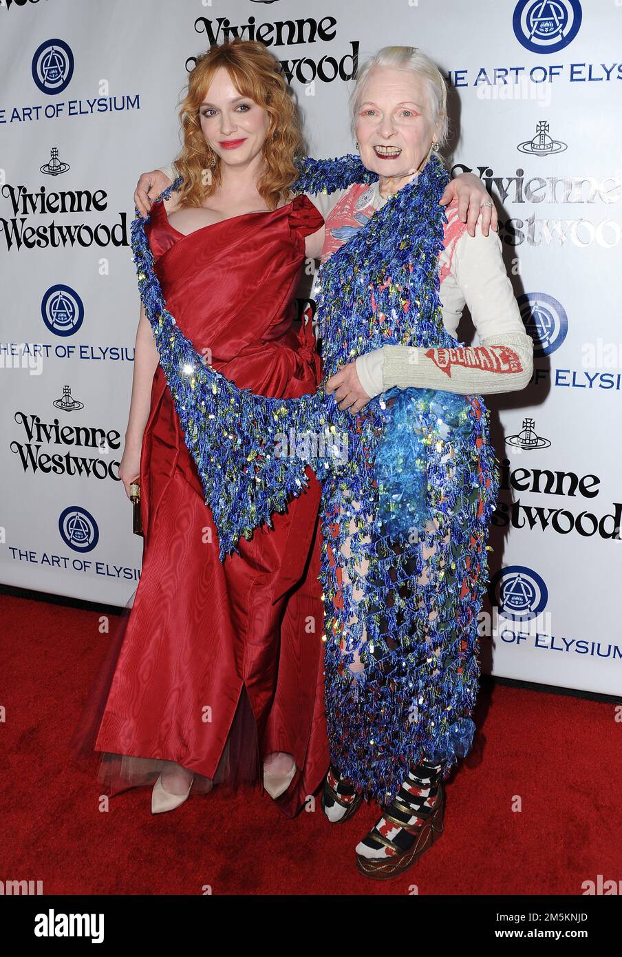 La pionieristica designer di moda Dame Vivienne Westwood è morta a 81peacefully anni circondata dalla sua famiglia a Londra, Inghilterra, il 29 dicembre 2022. 9 gennaio 2016 Culver City, CA. Christina Hendricks, Vivienne Westwood Art of Elysium's 9th Annual Heaven Gala held at 3LABS © LuMarPHOTO / AFF-USA.COM Foto Stock