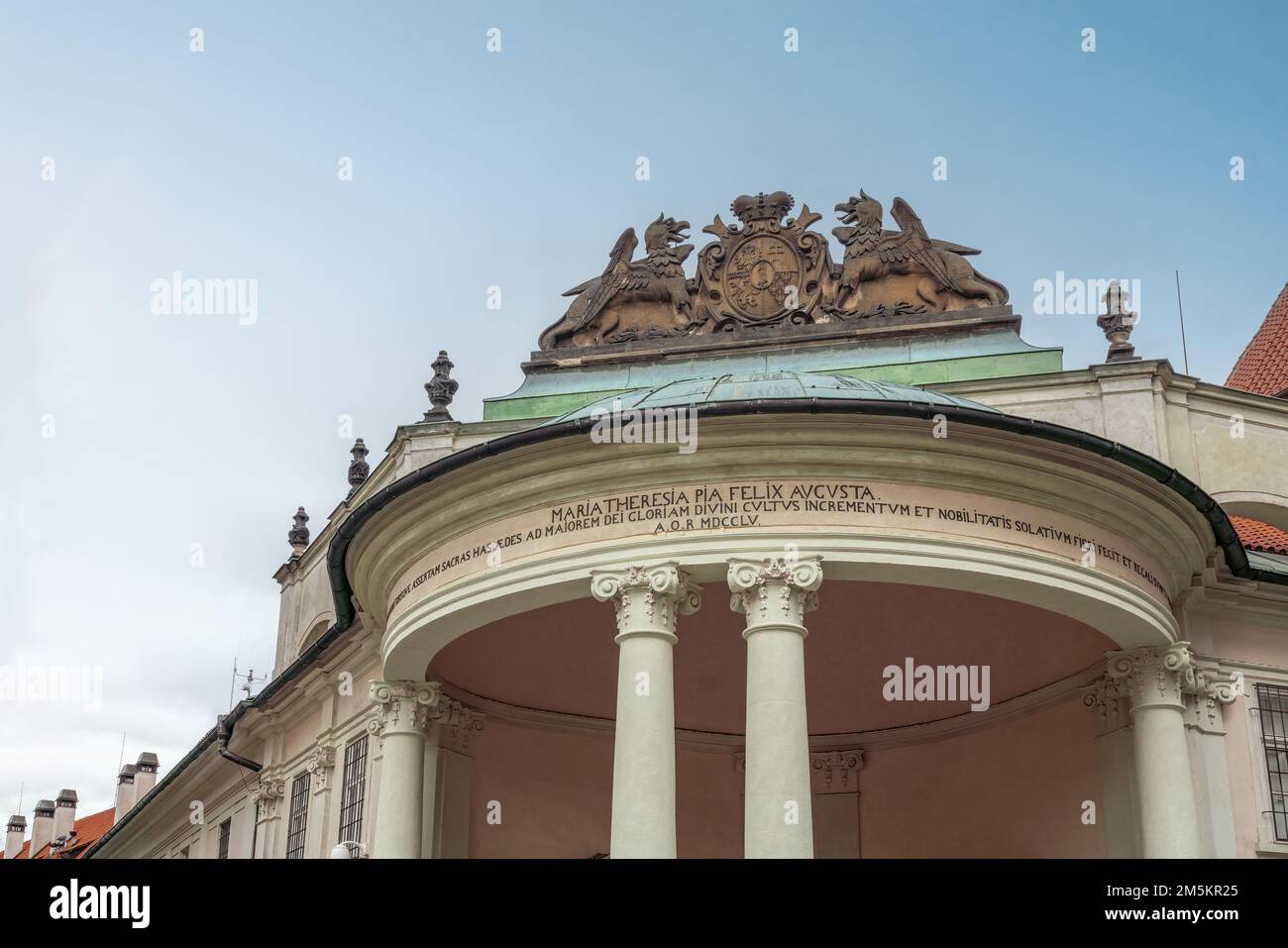 Rosenberg Palace (ex istituzione Theresiana di Nobili Ladies) al Castello di Praga - Praga, Repubblica Ceca Foto Stock