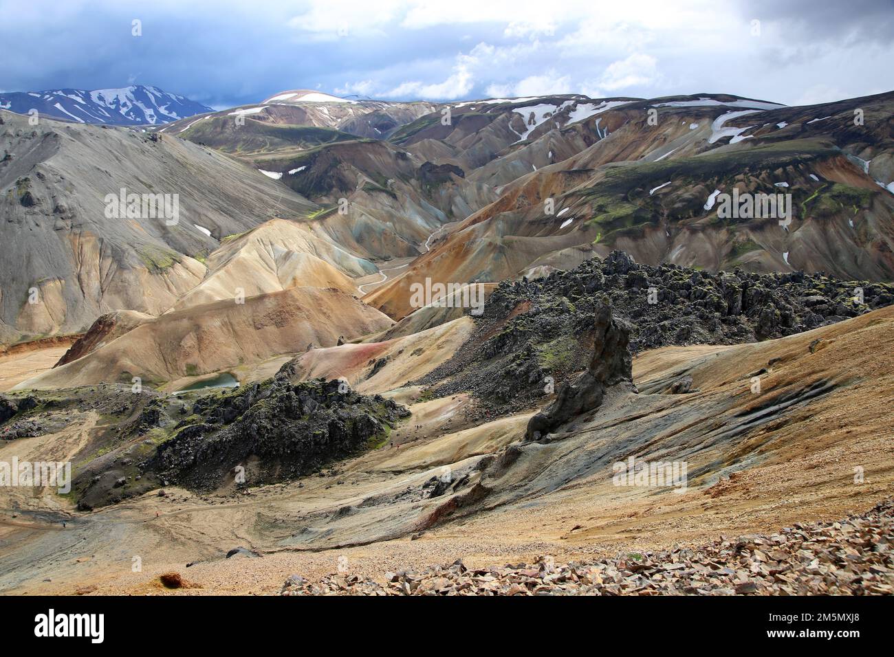 Landmannalaugar Isola Islanda Foto Stock