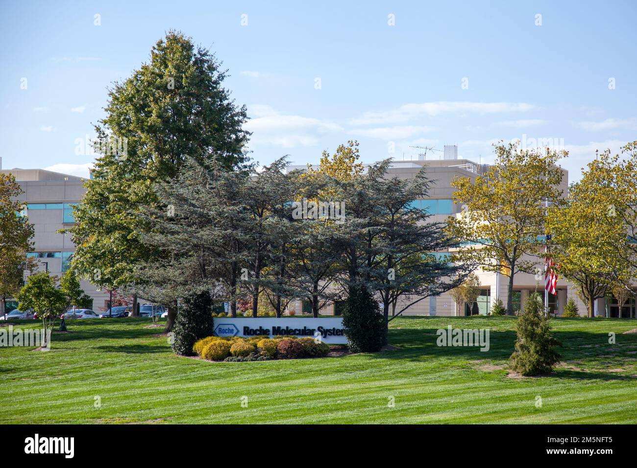 Roche Molecular Systems Inc., edificio sulla Route 202 nel New Jersey, Branchburg - USA Foto Stock