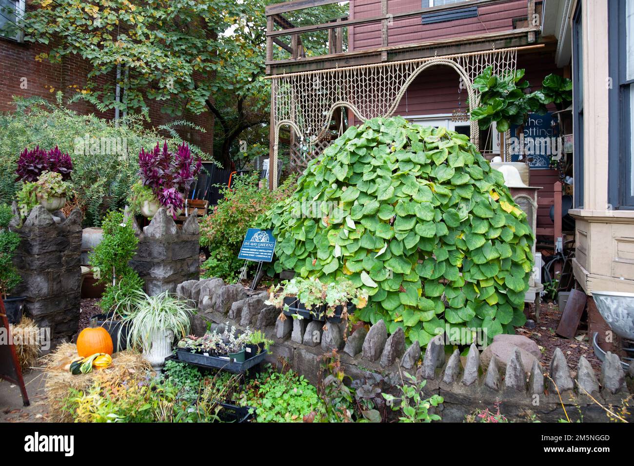 Bye-Way Gardens Florist, negozio di giardinaggio a Lambertville , New Jersey - USA Foto Stock