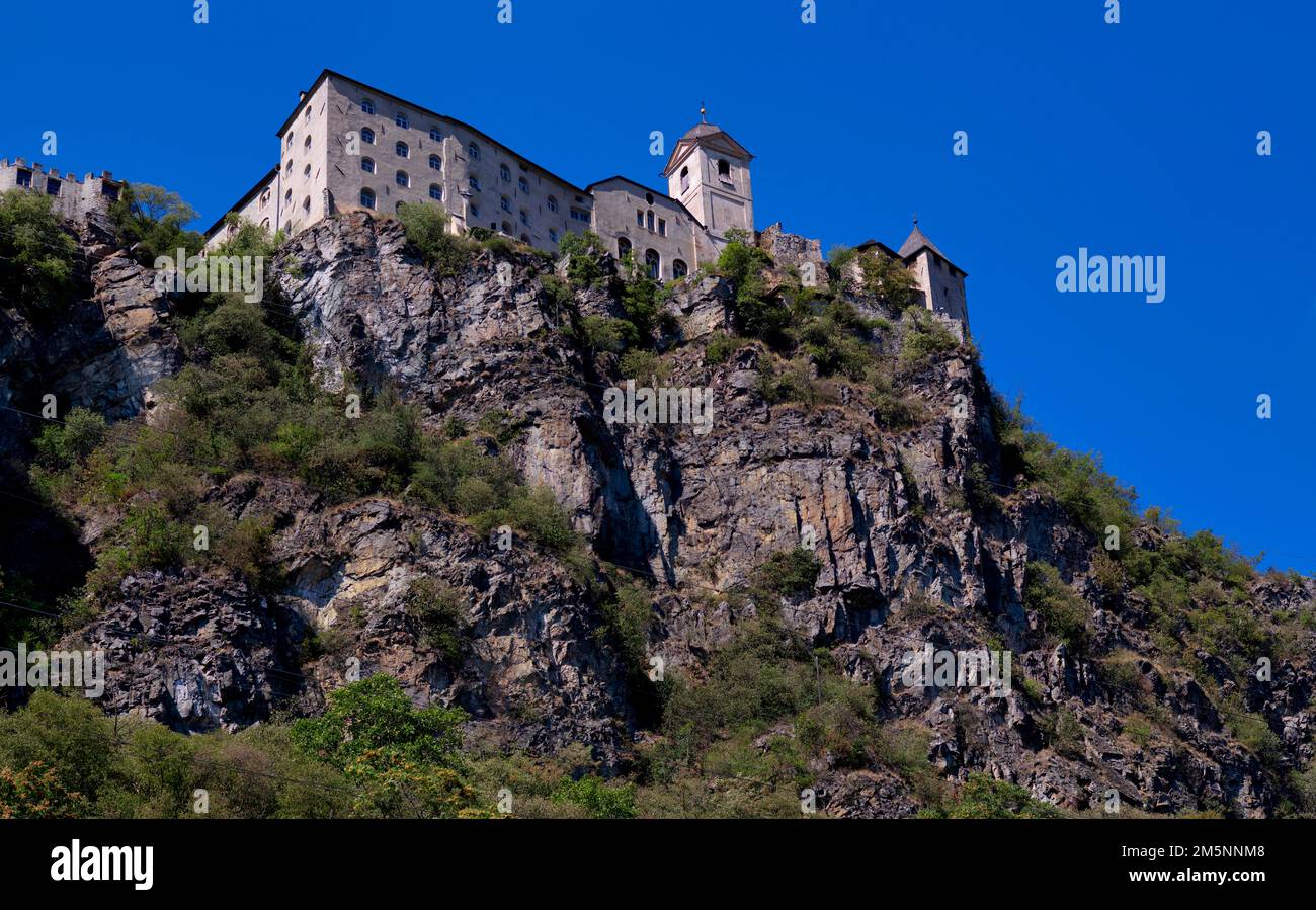 Monastero di Saeben, Klausen, chiusa, Eisacktal, Provincia di Bolzano, Alto Adige, Italia Foto Stock