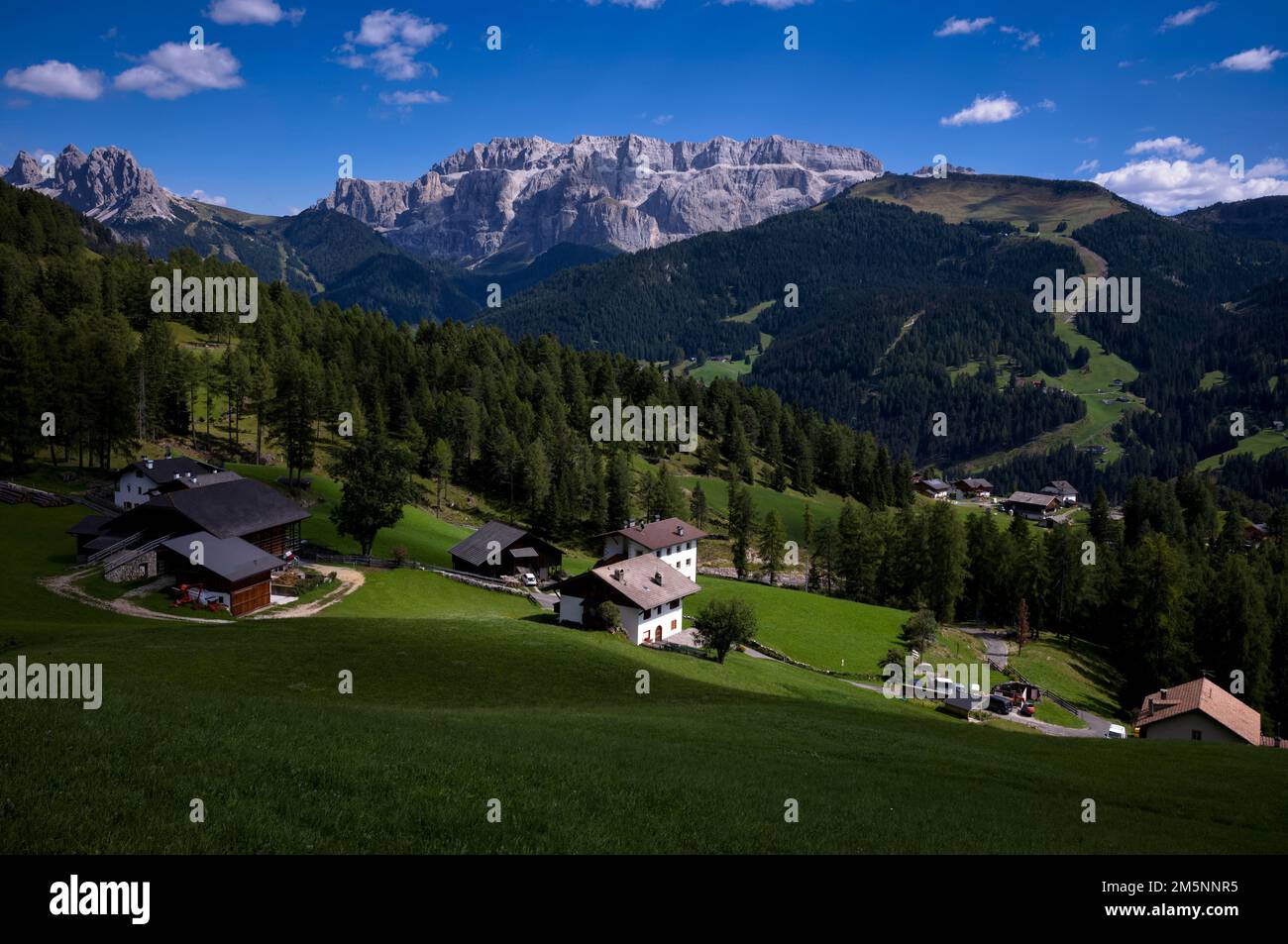 San Cristina, Gruppo del Sella, Val Gardena, Trentino, Alto Adige, Italia Foto Stock