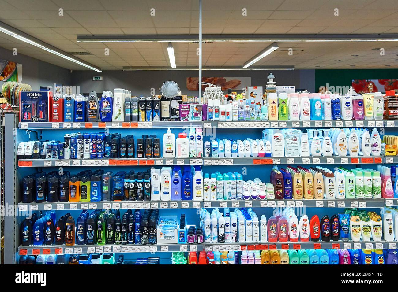 Articoli da farmacia, nah&frisch-Markt, 24497 Wanderup, bassa Sassonia, Germania Foto Stock