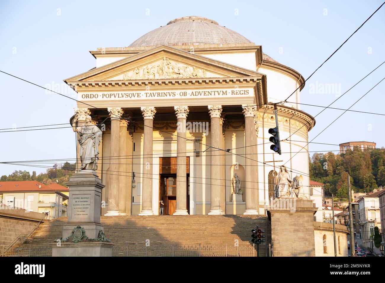 Chiesa parrocchiale cattolica Gran Madre di Dio in Piazza Gran Madre a Torino, Piemonte, Italia Foto Stock
