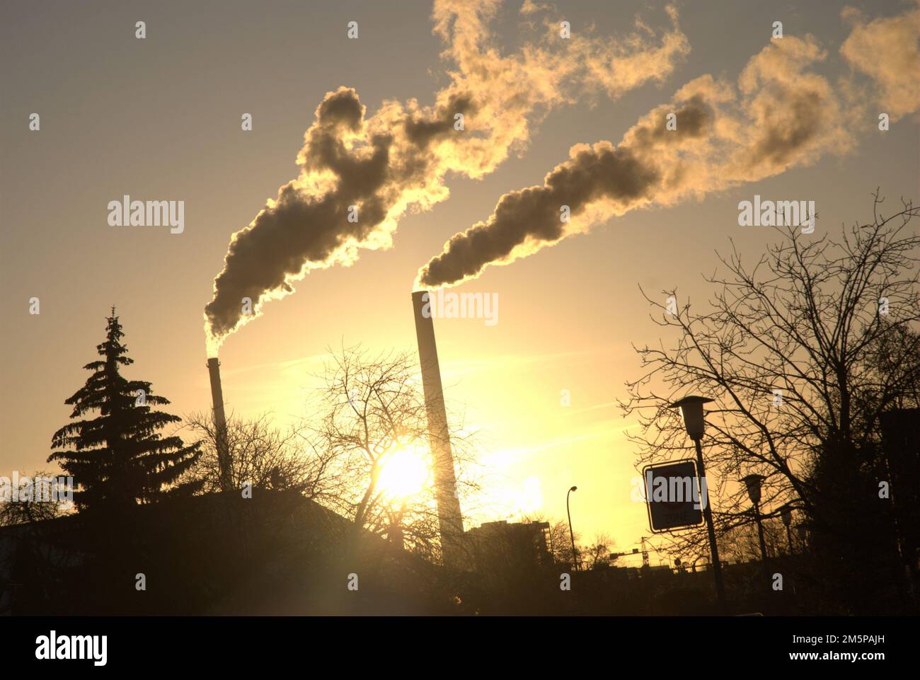 Splendidi tramonti sulla terra e sulla civiltà Foto Stock